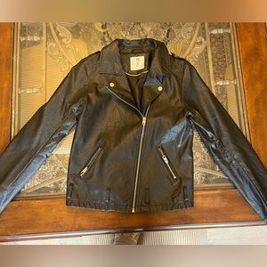 Kids Faux Leather Jacket